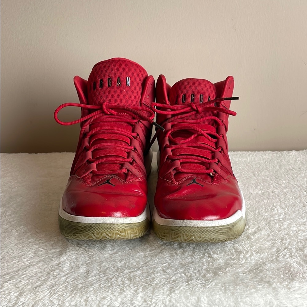 Nike Air Max Jordan Aura Red High-Top Retro Lac-Up Basketball Sneaker Shoes 13